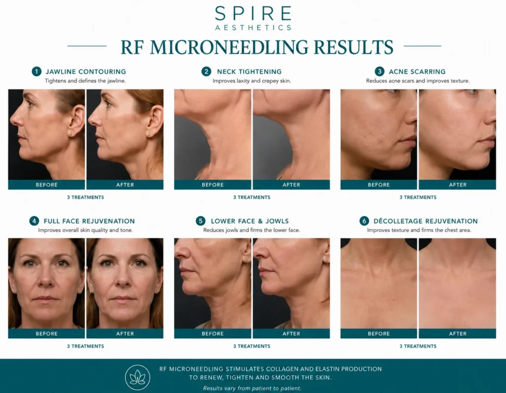RF Microneedling Skin tightening Northamptonshire results