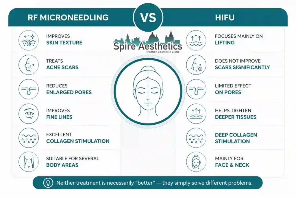 RF Microneedling vs HIFU: Which Treatment Gives Better Results Northamptonshire?